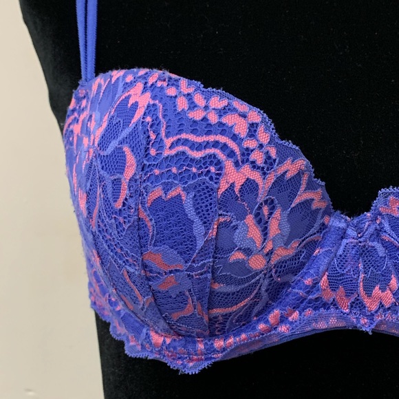 Victoria’s Secret Pink Purple / Pink Lace Push Up - Picture 2 of 7